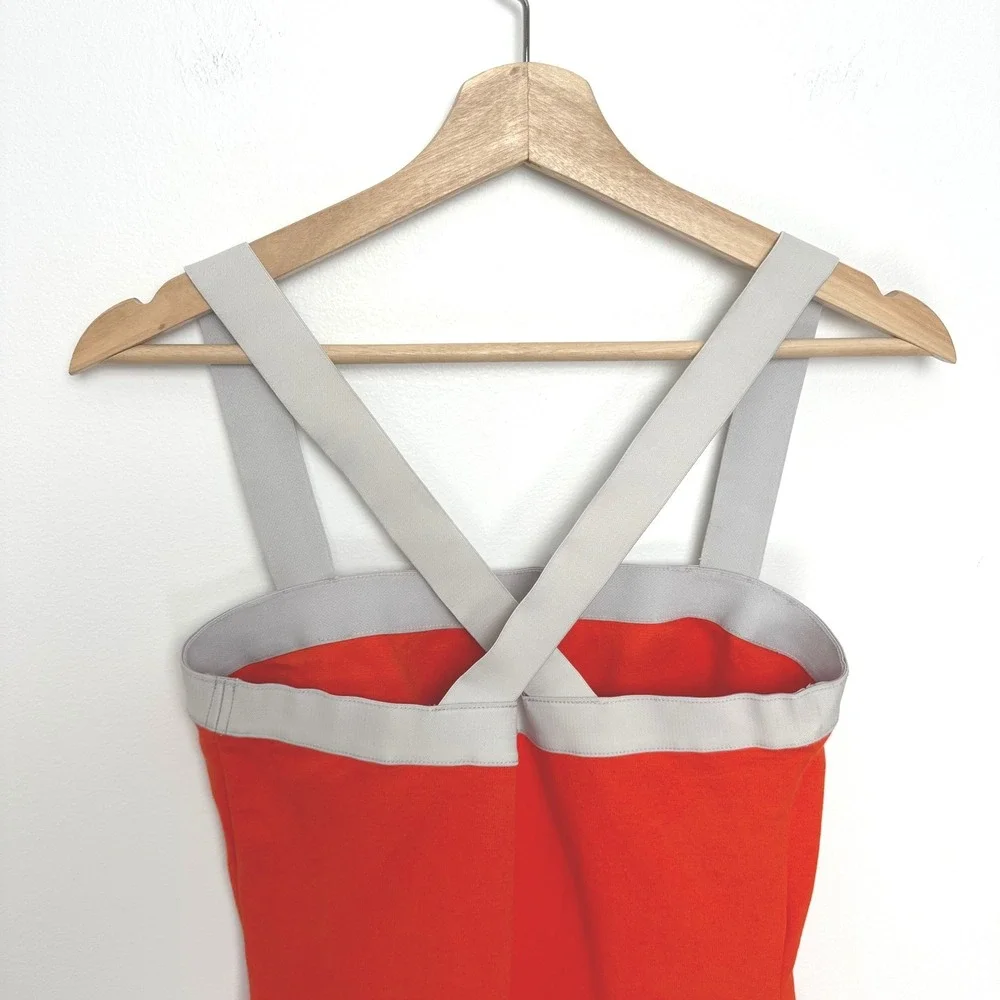 Kate Spade Saturday Orange Retro‎ Bodycon Mini Dress M